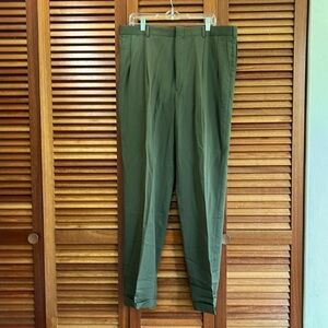 Lands End Green pant 100% wool